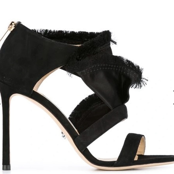 Jimmy Choo Kiki Sandals in Satin and Suede Mix, size 8.5 - Picture 2 of 16